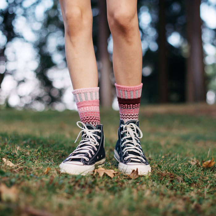 Alpenrose Crew Socks