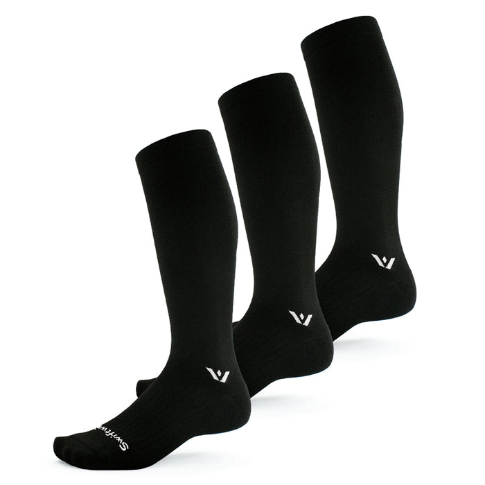 Three pairs of Aspire Knee High socks in black