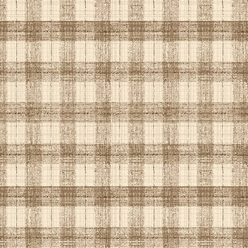 Blessings of Home, Monotone Checks Fabric by Henry Glass, Tan, Autumn