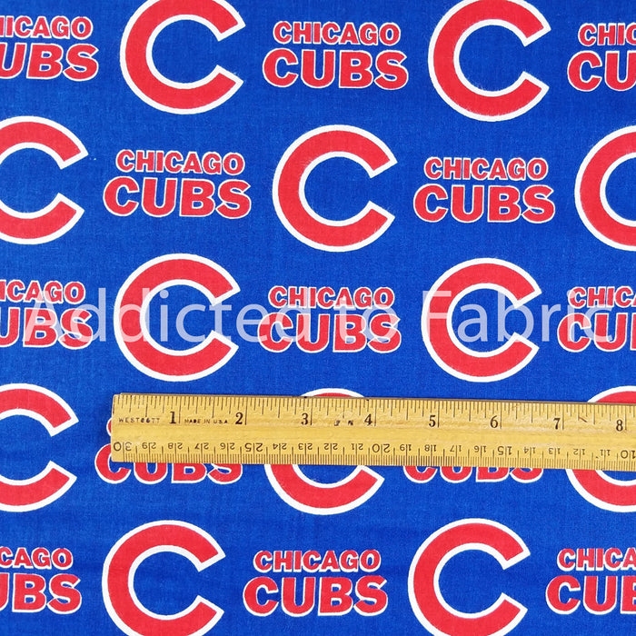 Chicago Cubs Fabric, Licensed MLB Cotton Fabric