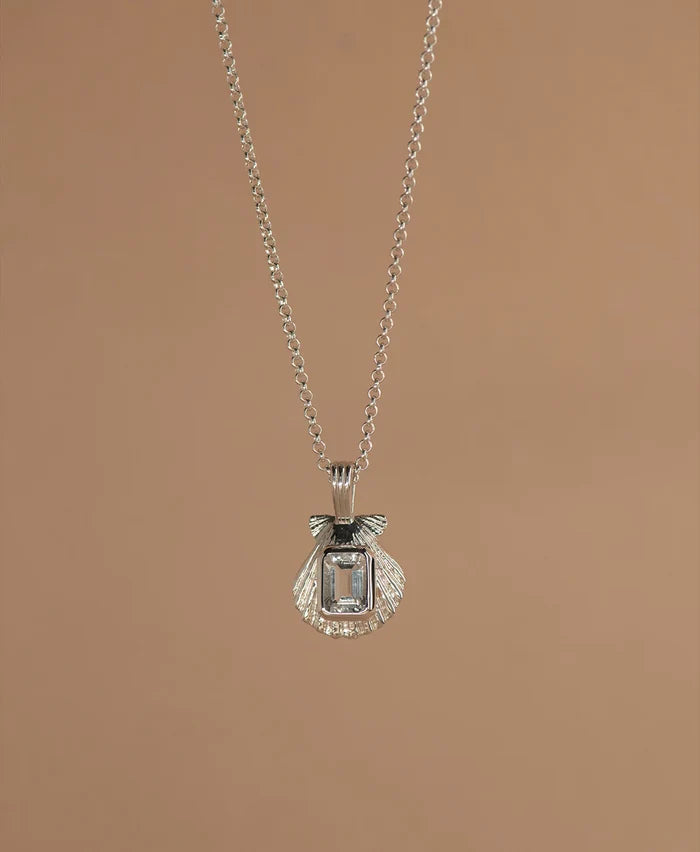 Cordelia Necklace | 925 Sterling Silver with White Topaz