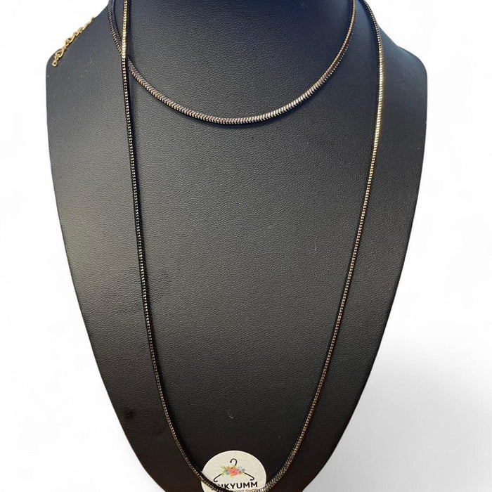 Gold snake chain necklace snakechain
