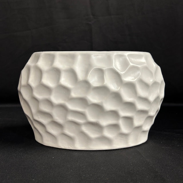 Honeycomb Oval Art Pot/Vase