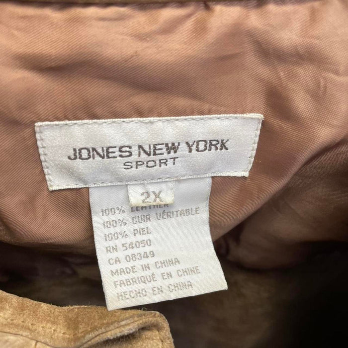 Jones new york tan suede jacket