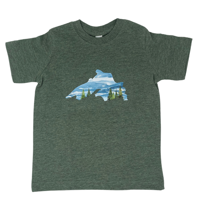 Socially Conscious Manufacturing: This product was made in a facility that is WRAP certified EasyTear™ label -Materials- Bamboo + Denim : 100% combed ring-spun cotton fine jersey Wisteria : 60/40 combed ring-spun cotton/polyester