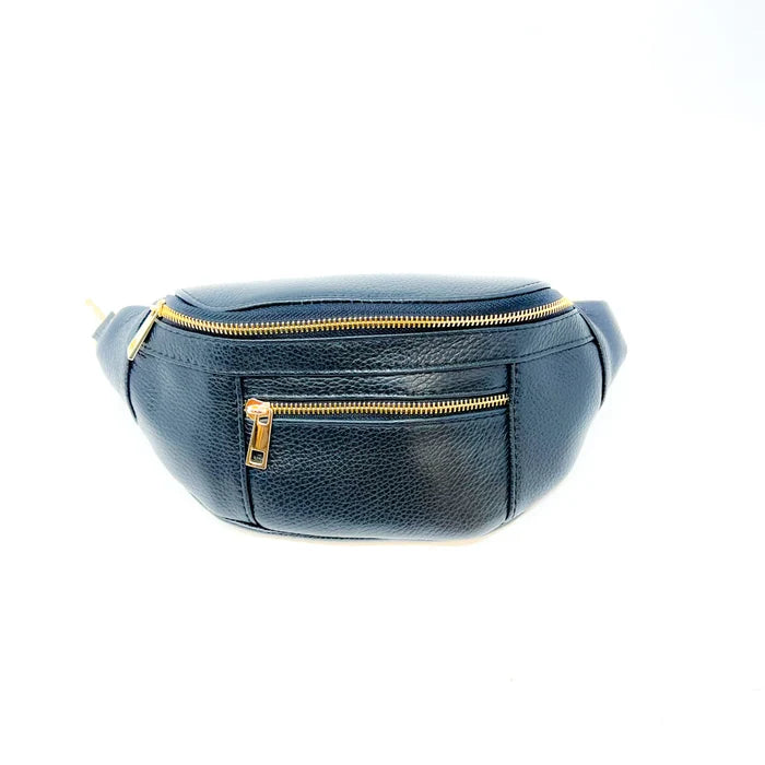 Leather Crossbody Belt Bag