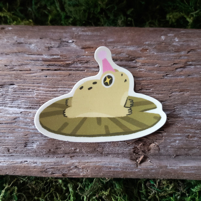 Little Party Frog Sticker