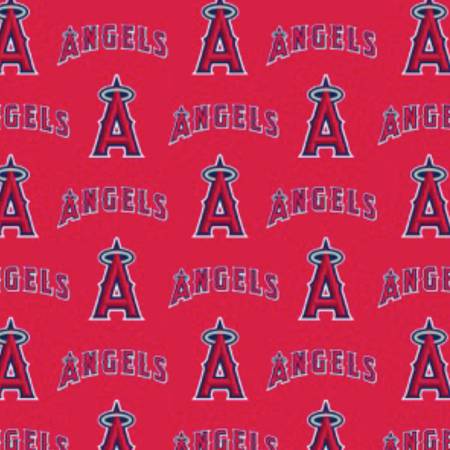 Los Angeles Angels Licensed MLB Fabric, Baseball