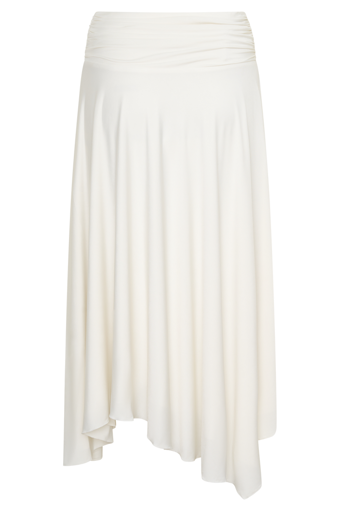 Luu Slinky Midi Skirt - Ivory