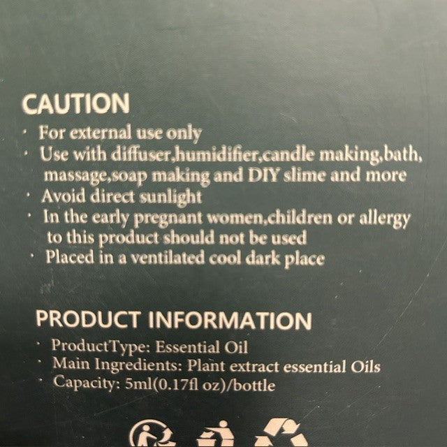 NIB Fuhitim 90 pieces essential oil set