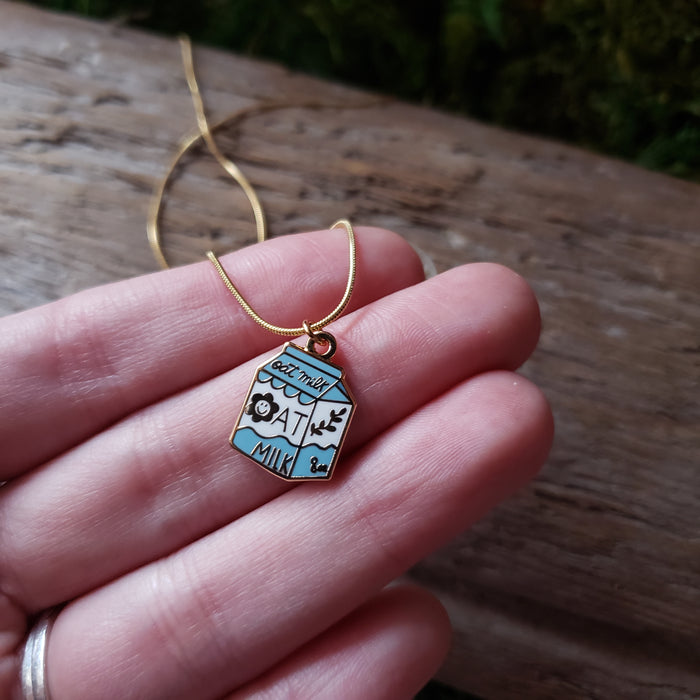 Oat Milk Charm Necklace