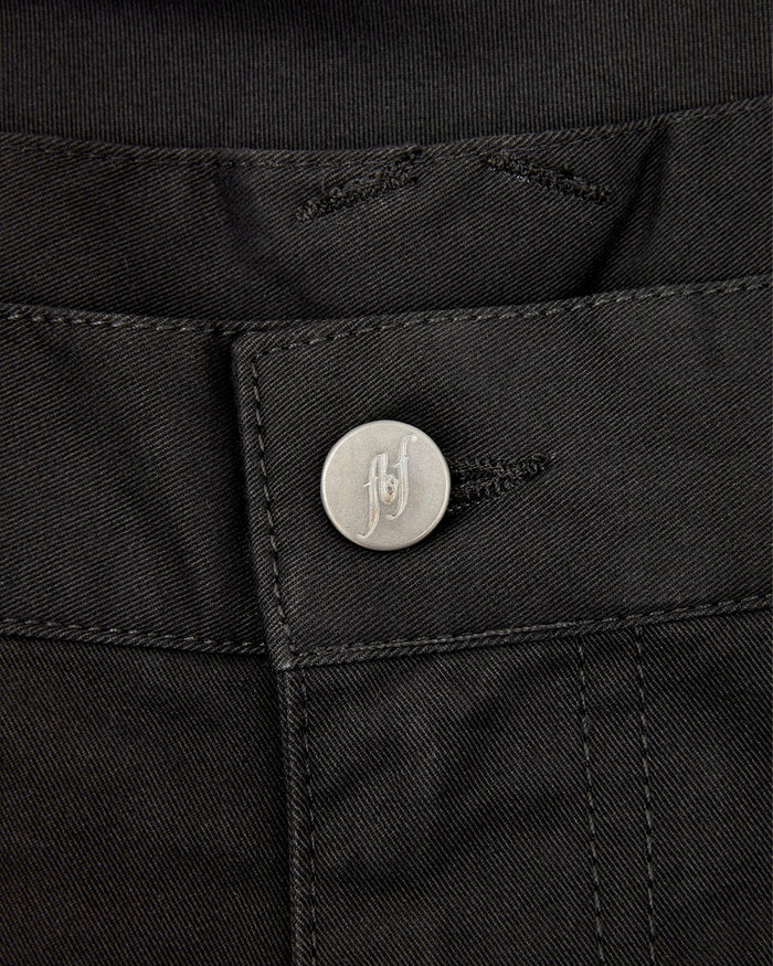 Pleated Short - Washed Charcoal