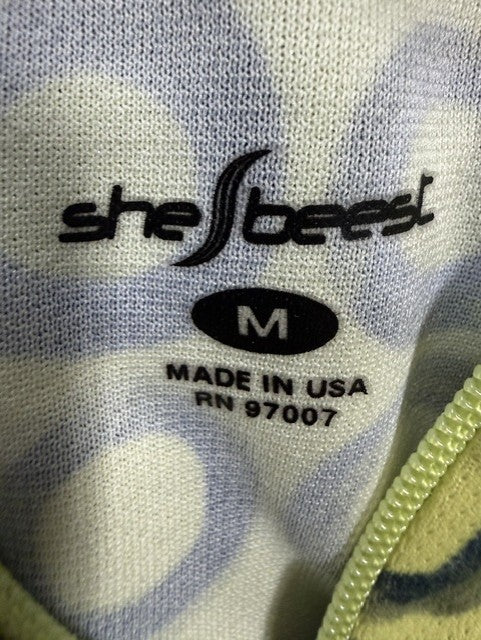 she-beest Women's Yellow Bike Jersey Size Med