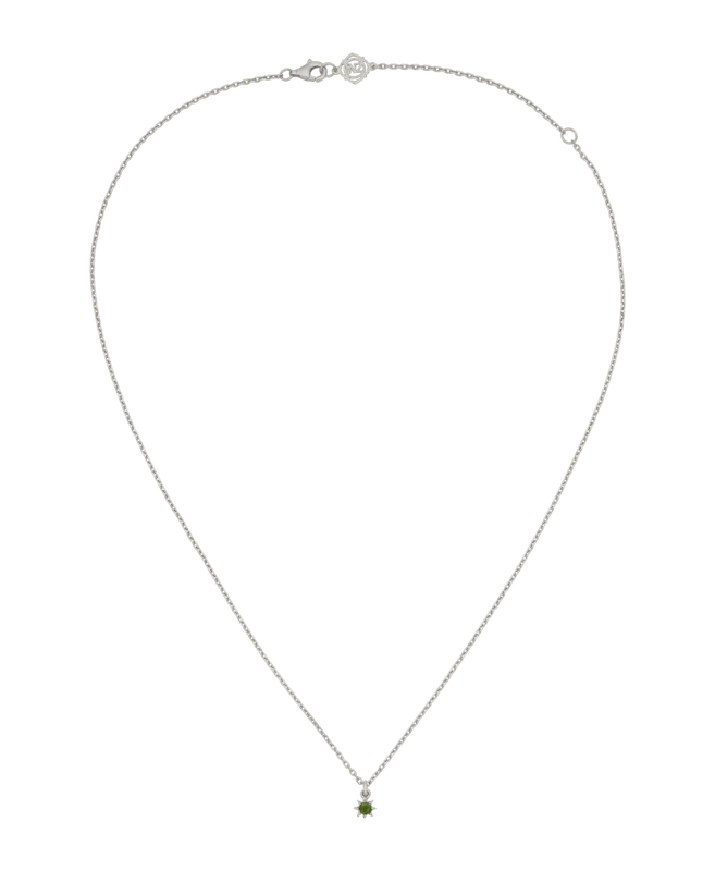 Stella Necklace | Sterling Silver | Chrome Diopside