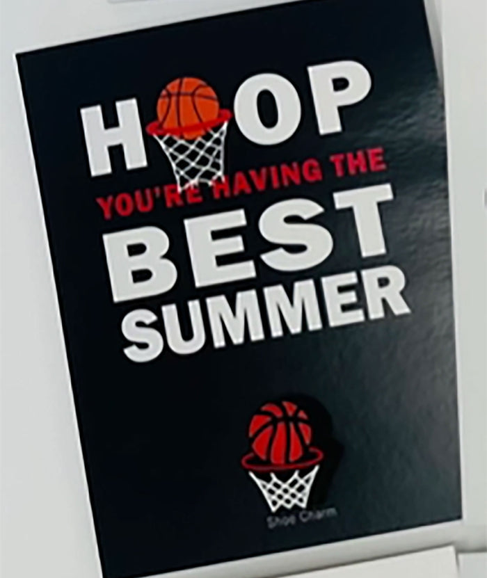 Sunny Marshmallow Shoe Charm Card Basketball Hoop Camp Sunny Marshmallow Multi