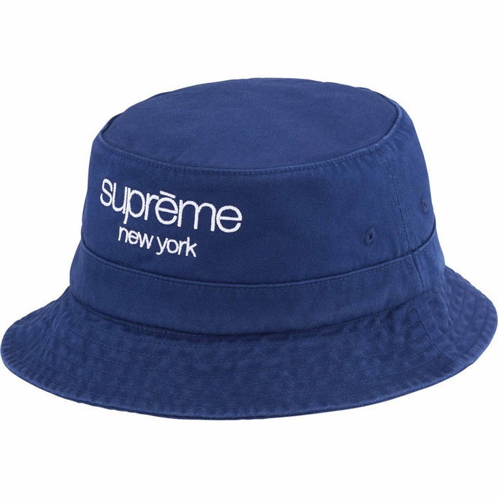 Supreme Chino Twill Crusher Bucket Hat in Navy (SS24) - a versatile and stylish accessory for all seasons and occasions