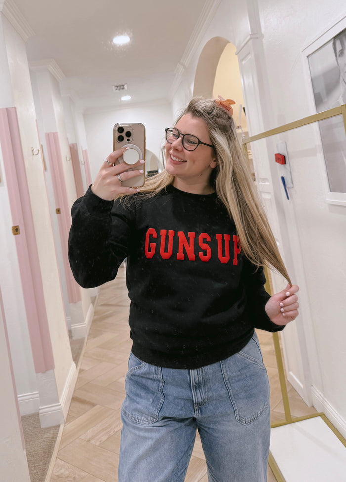 Texas Tech Red Puff Black Sweatshirt