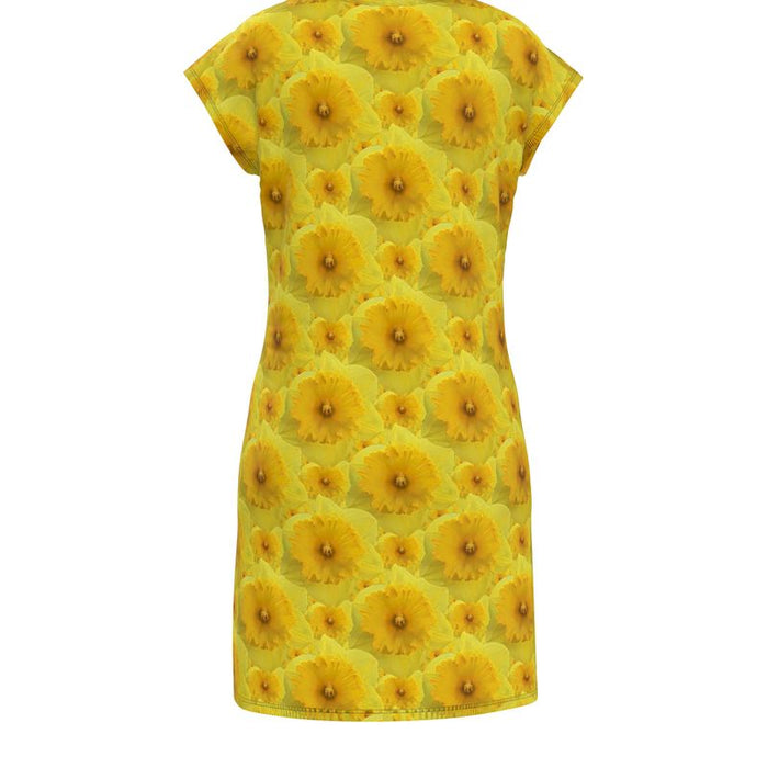 TRP Floral Prints (09): Radiant Tulips Revealed | Tunic T-Shirt Dress