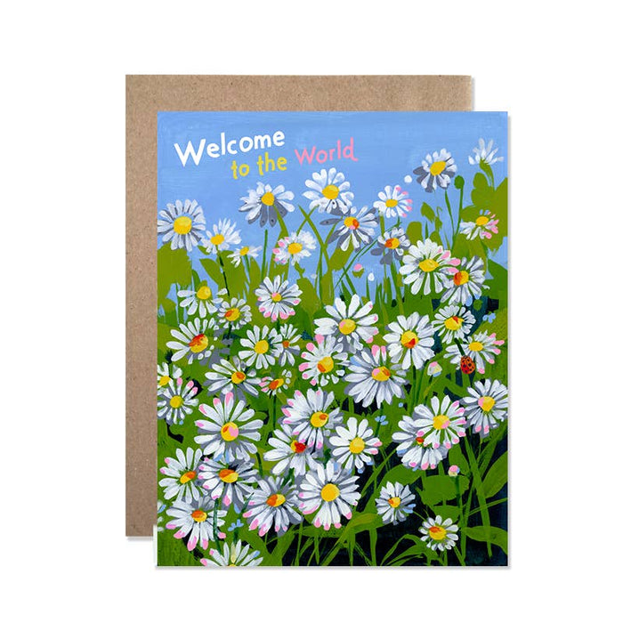 Welcome Daisies Card by Helen Dealtry