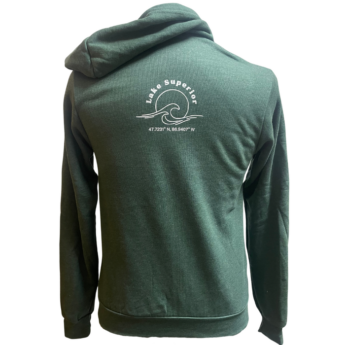 Woods and Water Lake Superior - Zip Hoodie Sweatshirt