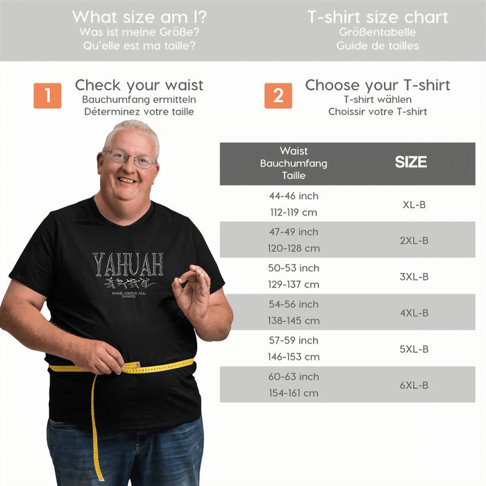 Yahuah: Name Above All Names (01-01) | Men's Premium Cotton Plus Size Tee