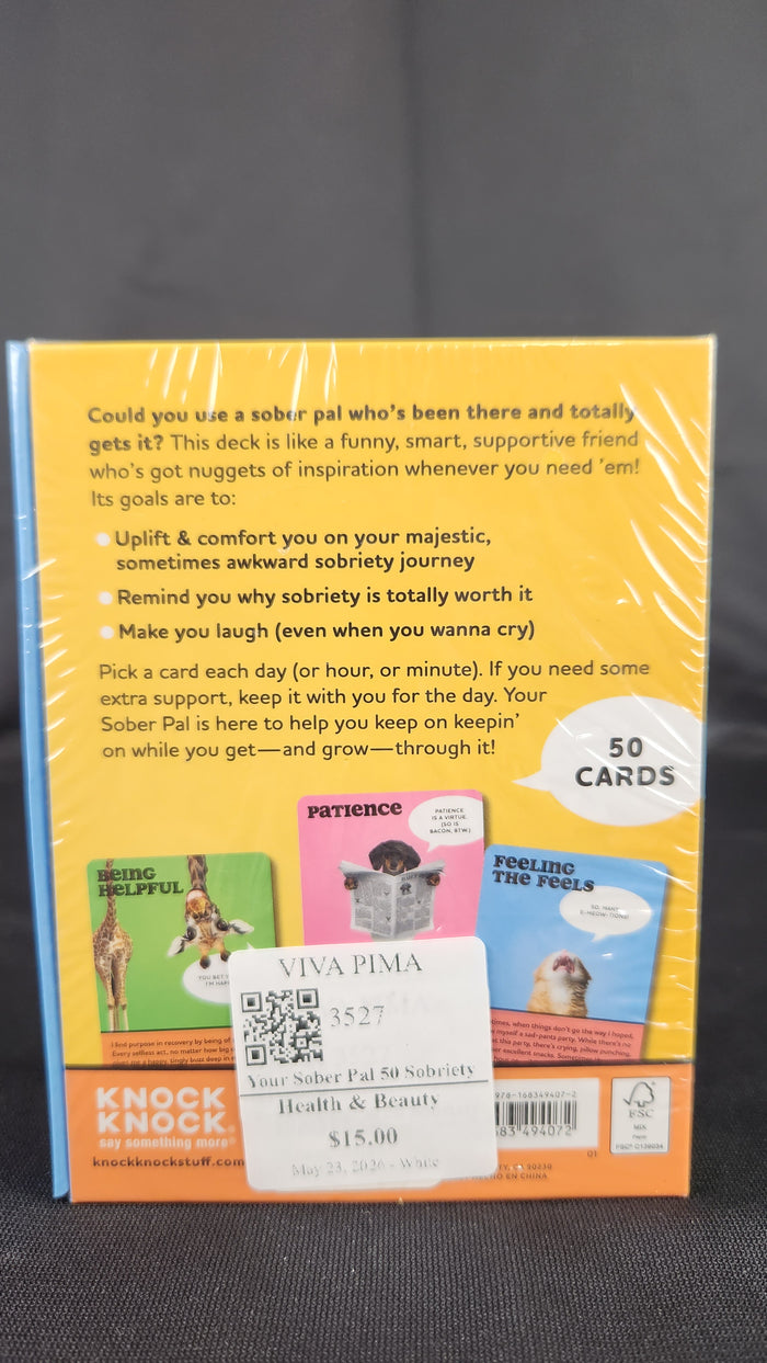 Your Sober Pal 50 Sobriety Affirmation Cards New