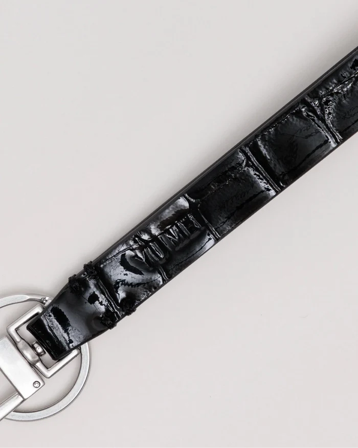 Yu Mei Key Fob | Black Croc