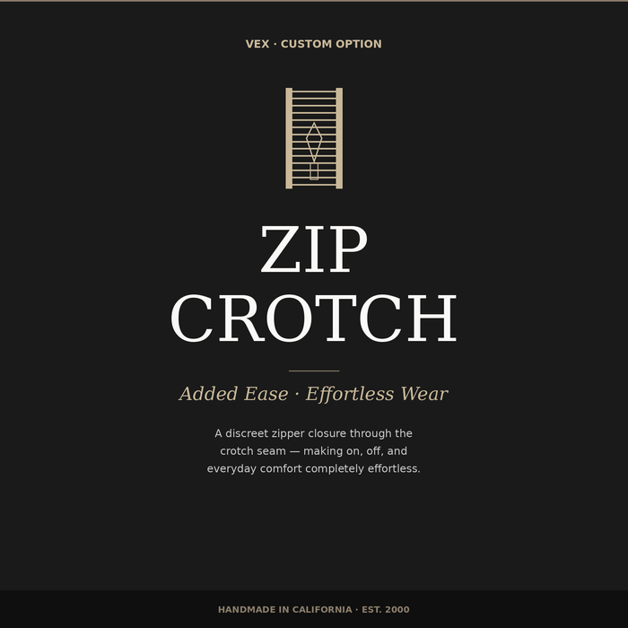 Zip Crotch Add On - Vex Inc. | Latex Clothing