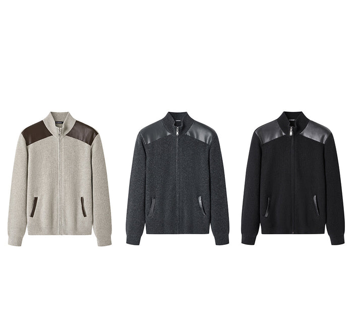 EVERAU® 100% Wool Zip Jacket Canver EVERAU