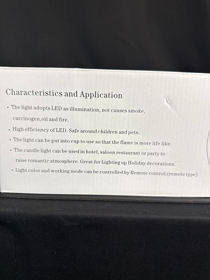 12 Rechargeable Tealight LED Candles