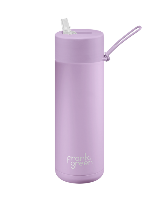 20oz/595ml Ceramic Reusable Bottle with straw lid | Lilac Haze
