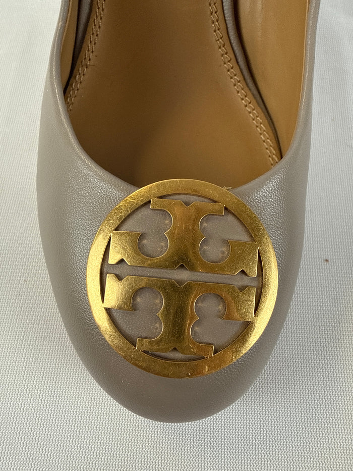 Tory Burch 7 1/2 Leather Wedge Heel