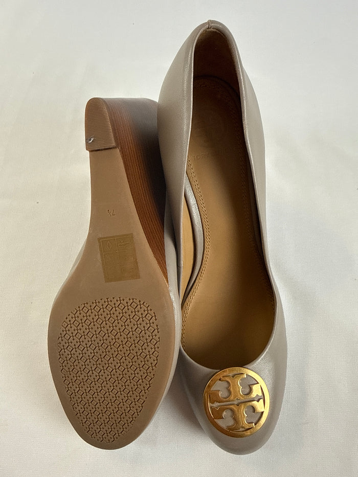 Tory Burch 7 1/2 Leather Wedge Heel