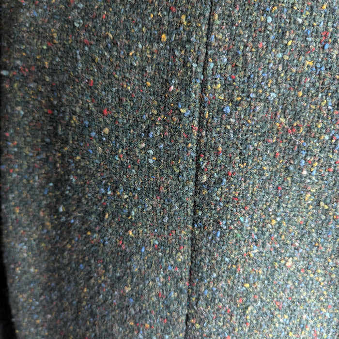 80s Vintage Green Wool Tweed Blazer