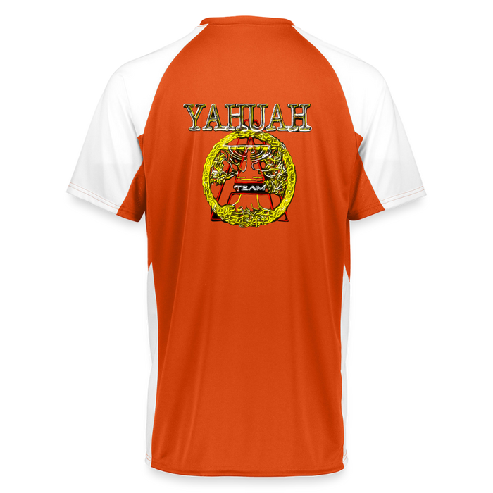 A-Team 01-01 Designer Augusta Sportswear Unisex Cutter Jersey (16 colors) - orange/white