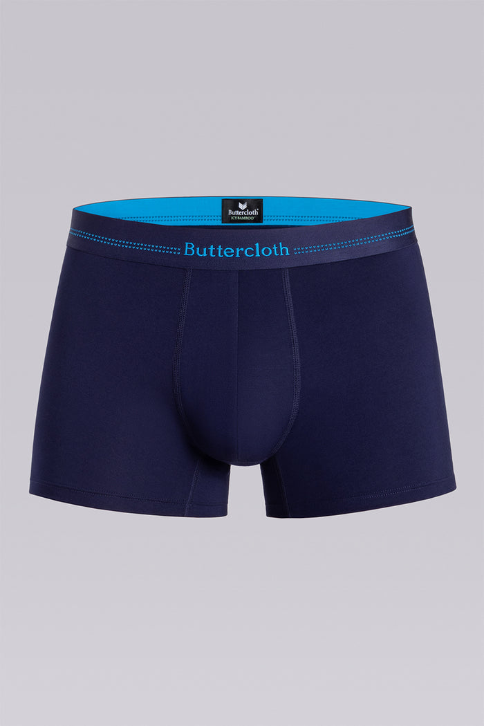 Model wearing the Airy Icy Bamboo boxer briefs comfortable underwear.