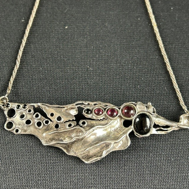 Amir Poran Bohemian Sterling Silver Necklace