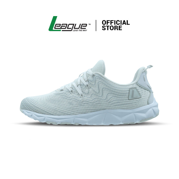 AMP White/Grey Sepatu Lari Unisex