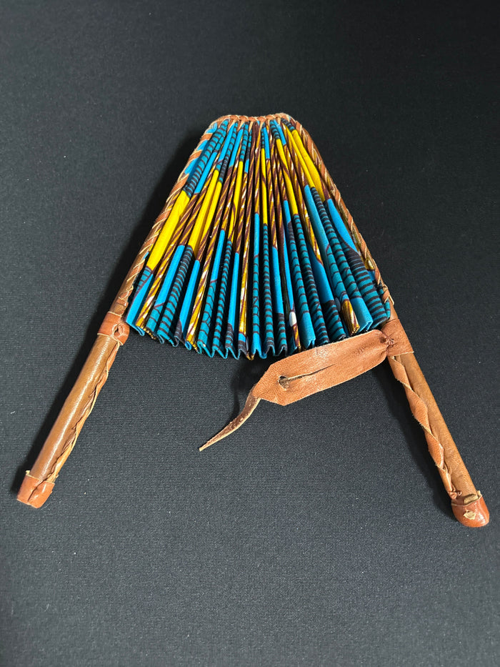 Ankara African print hand fan