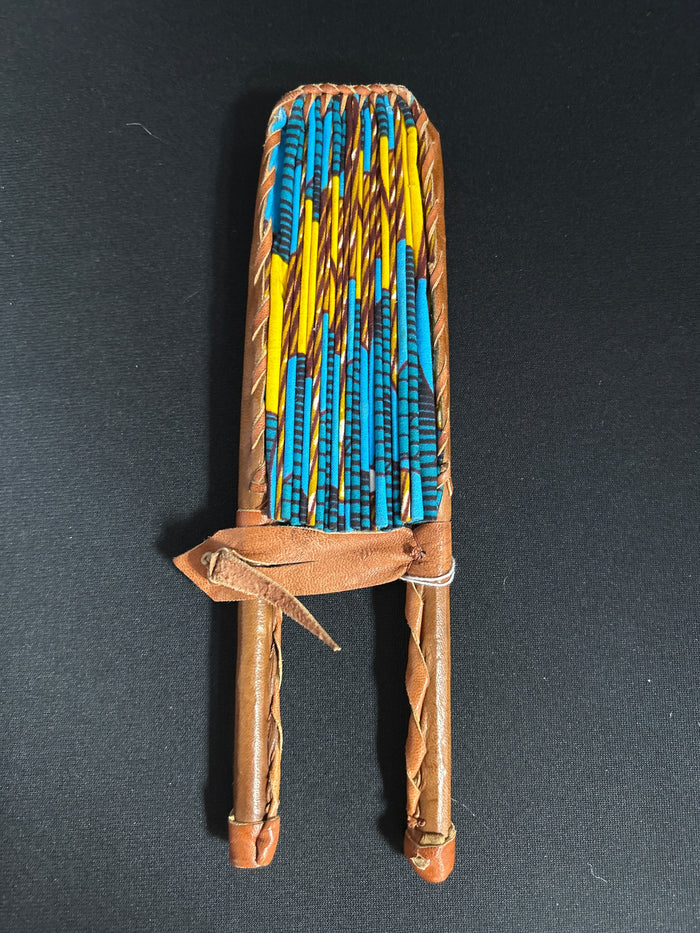 Ankara African print hand fan