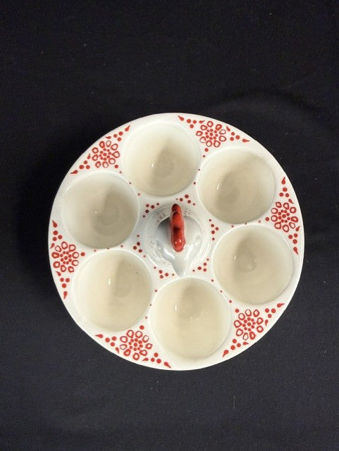 Anthropologie Ceramic Egg Holder.