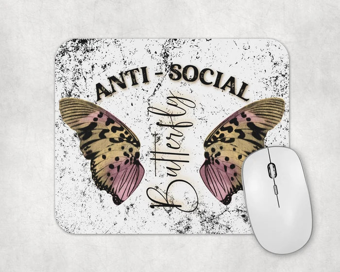 Anti-Social Butterfly | Mouse Pad