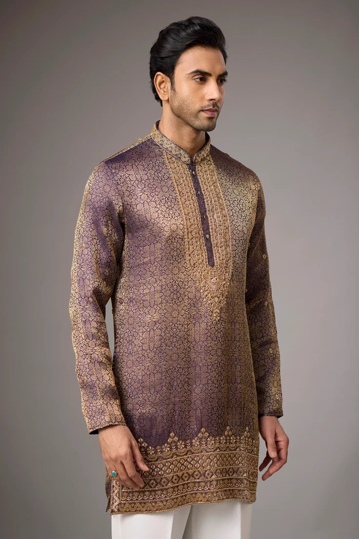 Buy Brocade Kurta for Men Online India – Regal Ethnic Wear | Mahavir NX