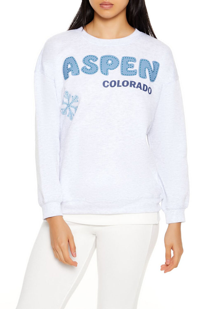 Aspen Colorado Rhinestone Pullover