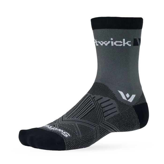 Black sock on a white background