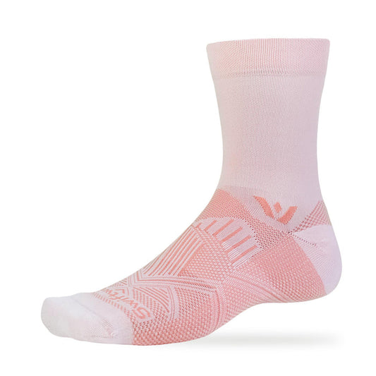 Aspire Mid-Crew sock in rose pink