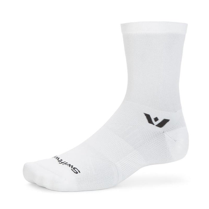 White quarter crew sock