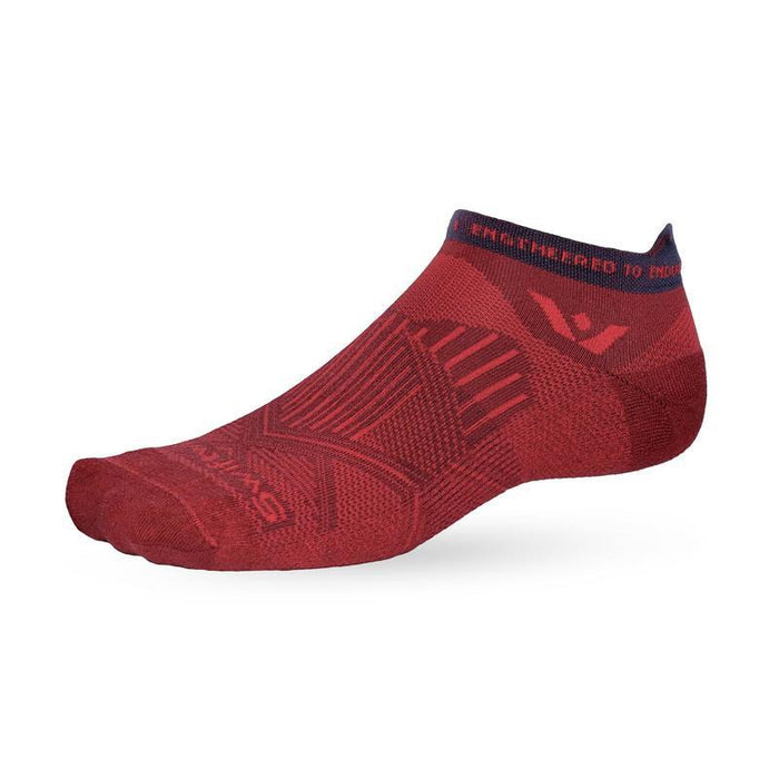 Aspire No Show sock in red and crimson
