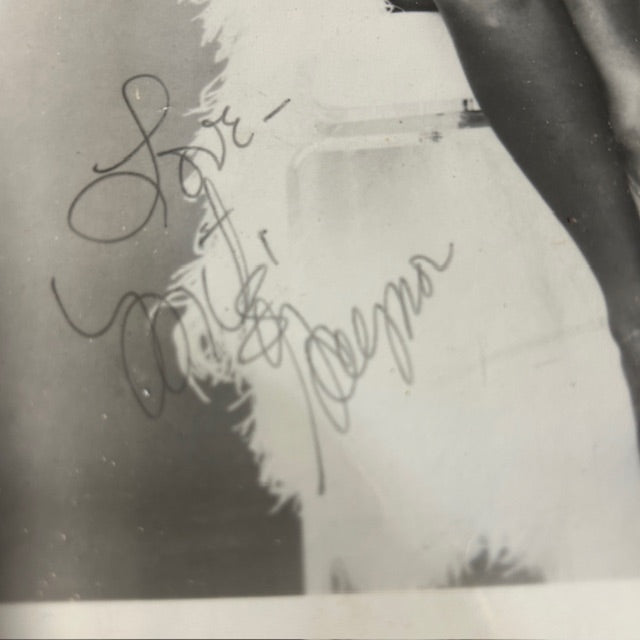 Autographed photo of Mitzi Gaynor