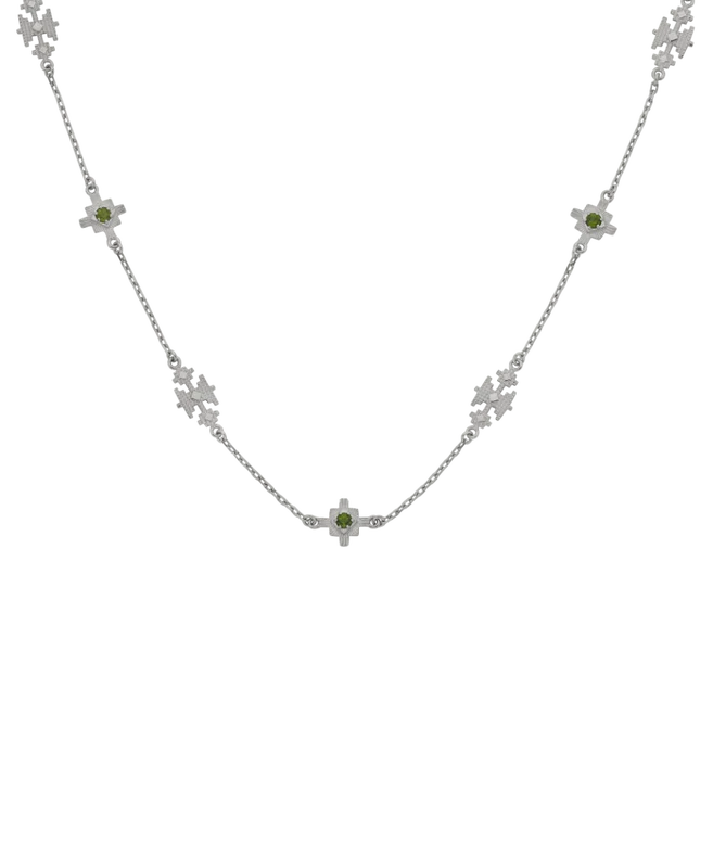 Ayllu Necklace | 925 Sterling Silver | Chrome Diopside